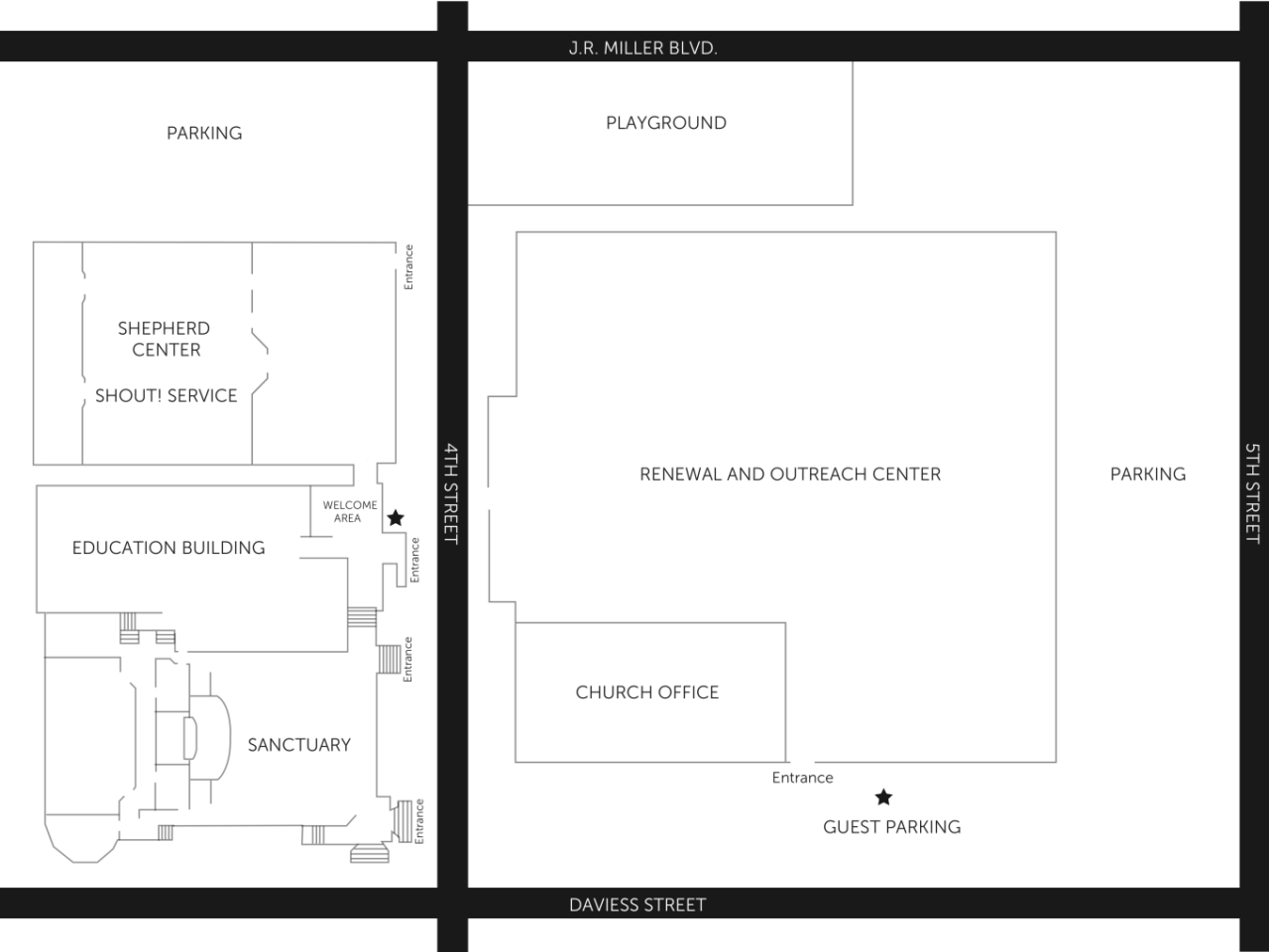 Settle Memorial parking map