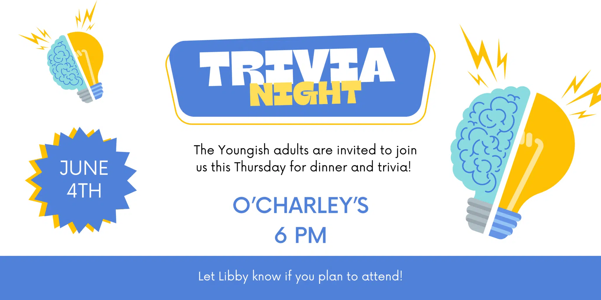 Compete for prizes, have some fun, and show off your smarts! Bring your friends and your brain power for an unforgettable night of trivia.